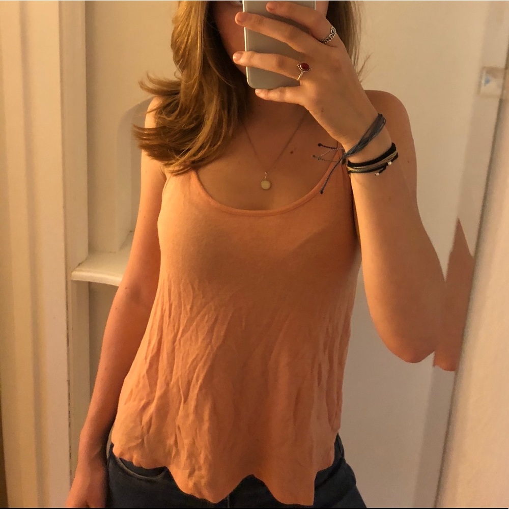 Forever21 cutout cotton blend tank